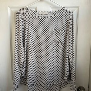 LOFT blouse with small flower print